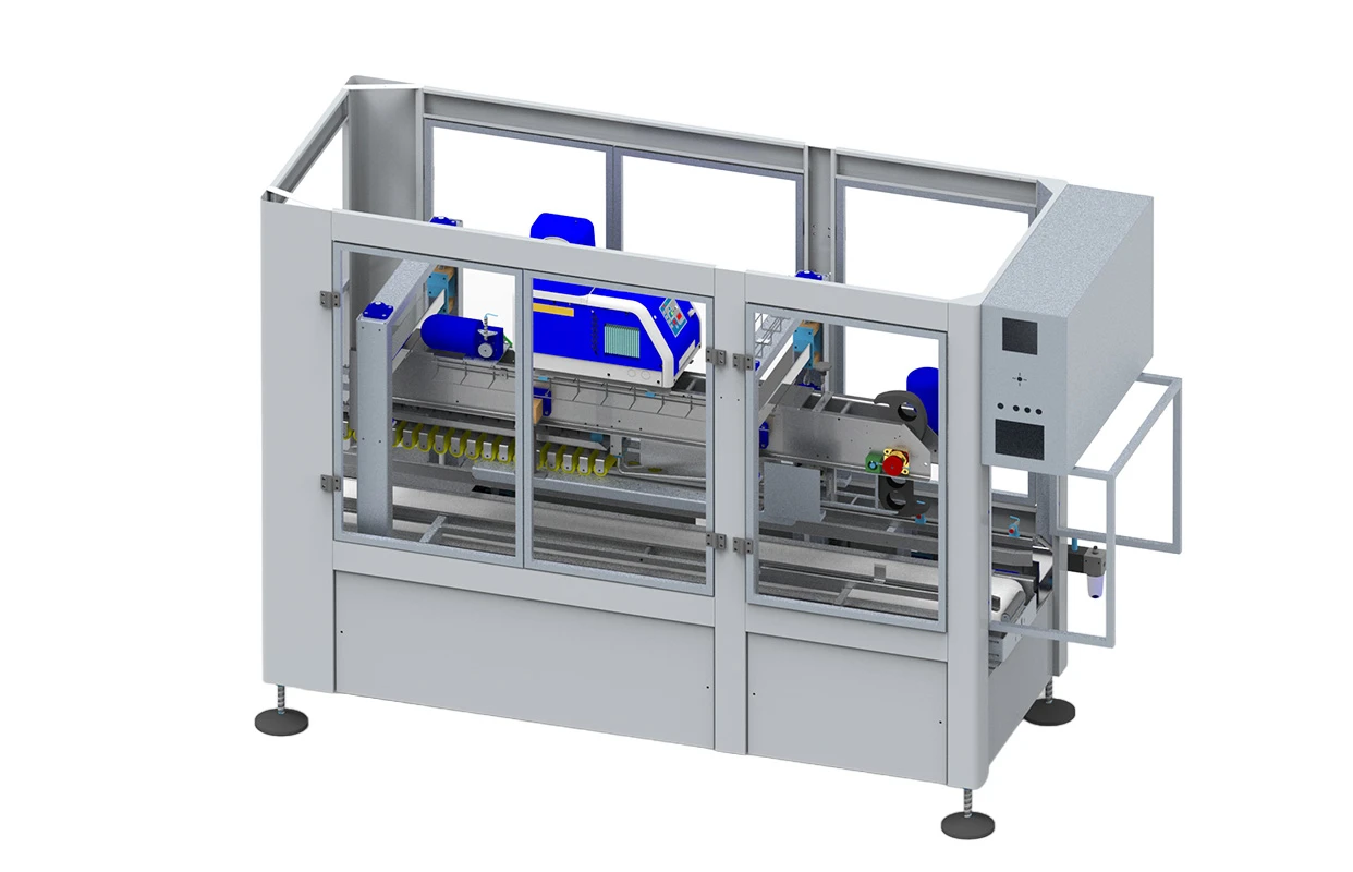Cerradora de cajas: una de las máquinas de Mecanizaciones Alavesas e Irundin, fabricantes de maquinaria de embotellado y líneas completas